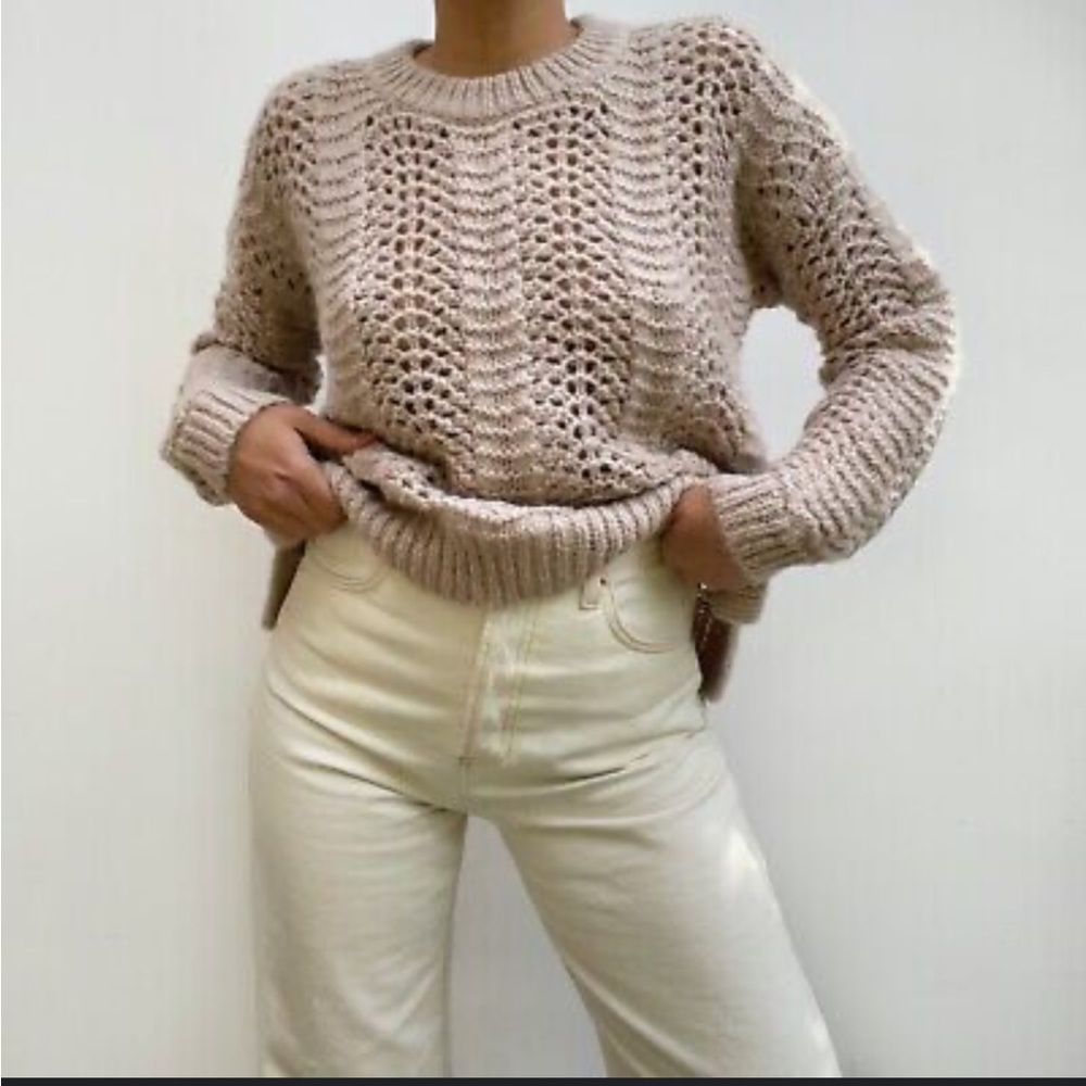 Madewell chunky knit sweater, sz M